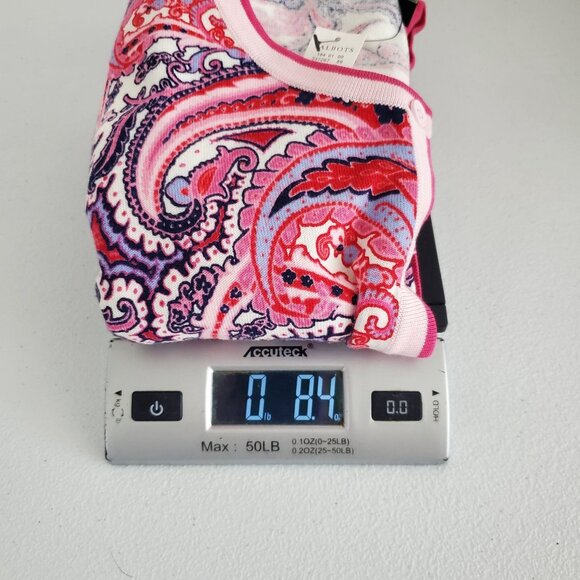 Talbots Womens Colorful Paisley Button Front Cardigan Size 1X Lightweight NWT - Picture 8 of 9